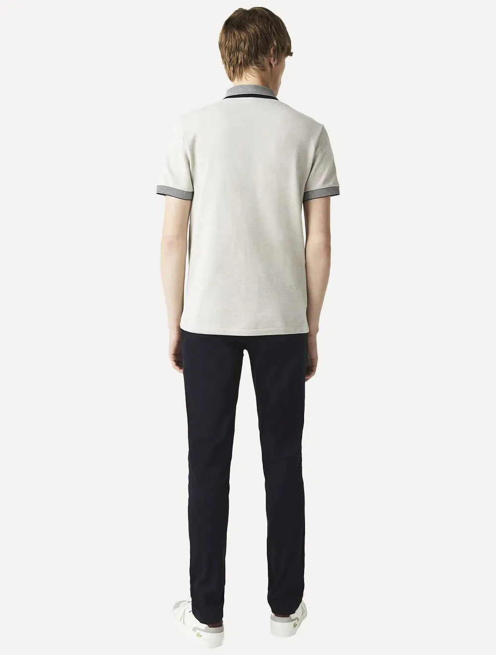 Calça Lacoste Masculina Sarja Chino Slim Fit New Classic Azul Marinho