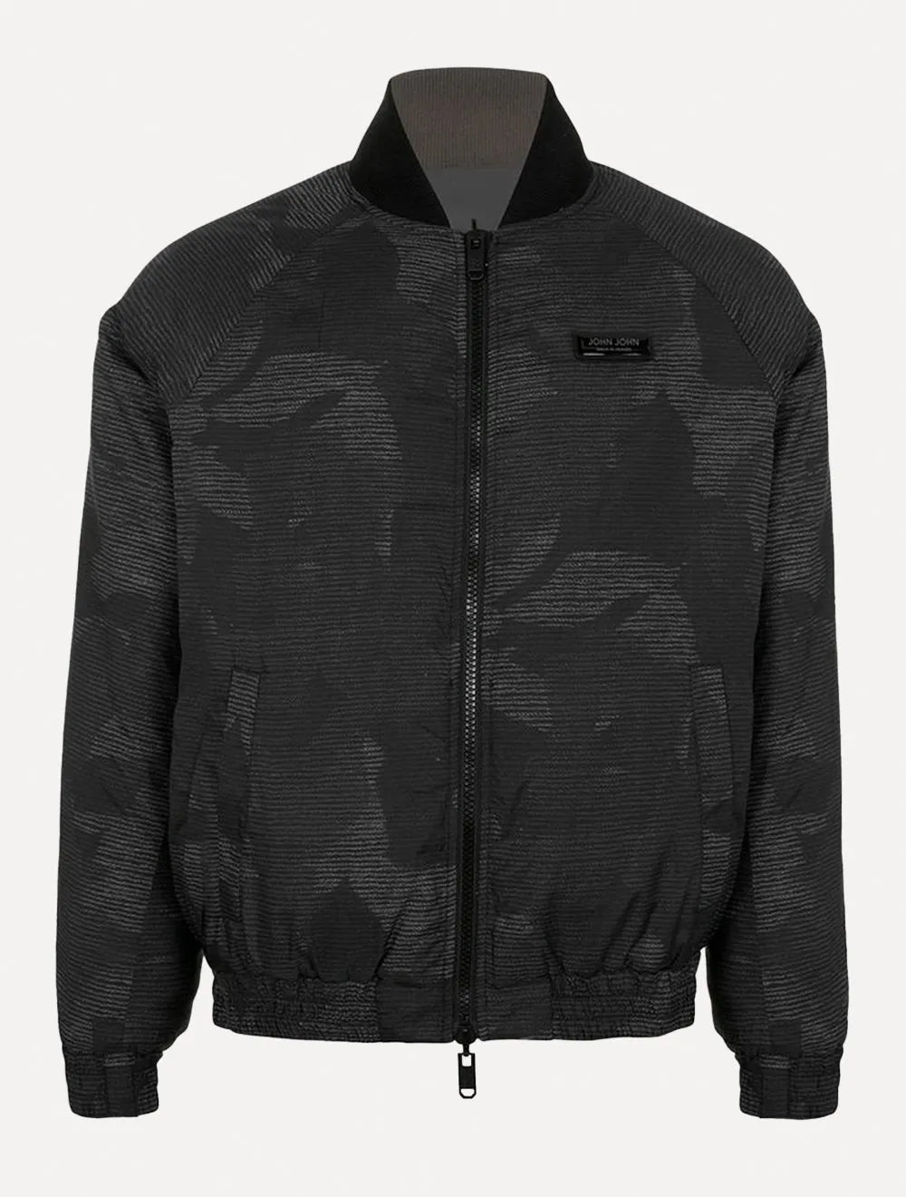 Jaqueta John John Masculina Reta Double Liam Logo Cinza
