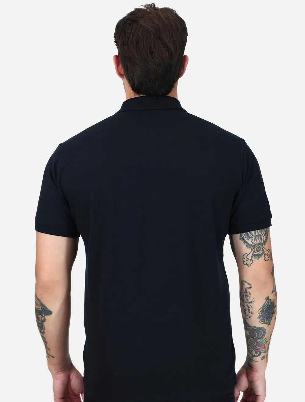 Polo King & Joe Masculina Premium Piquet Pima Slim Preta