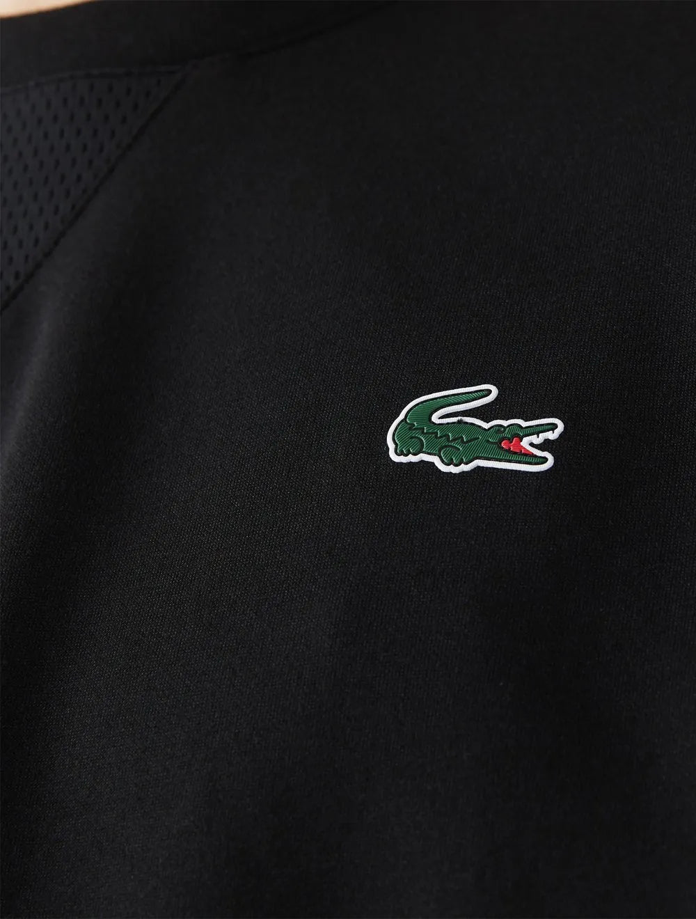 Moletom Lacoste Masculino Crewneck Sport Mesh Panels Preto