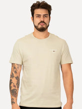 Camiseta Tommy Jeans Masculina Regular Corp Chest Areia