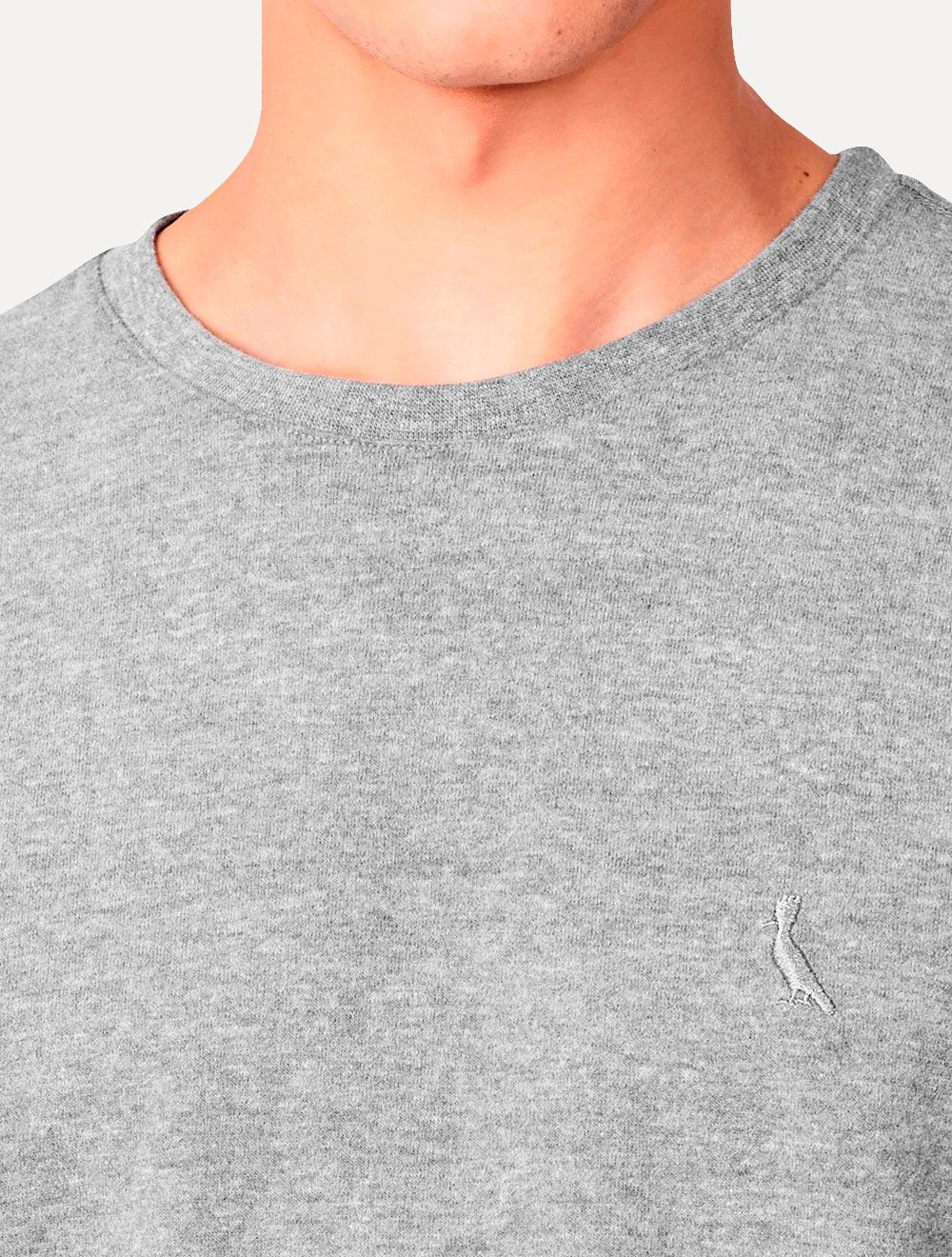 Camiseta Reserva Masculina Lisa Back Woodpecker Cinza Mescla