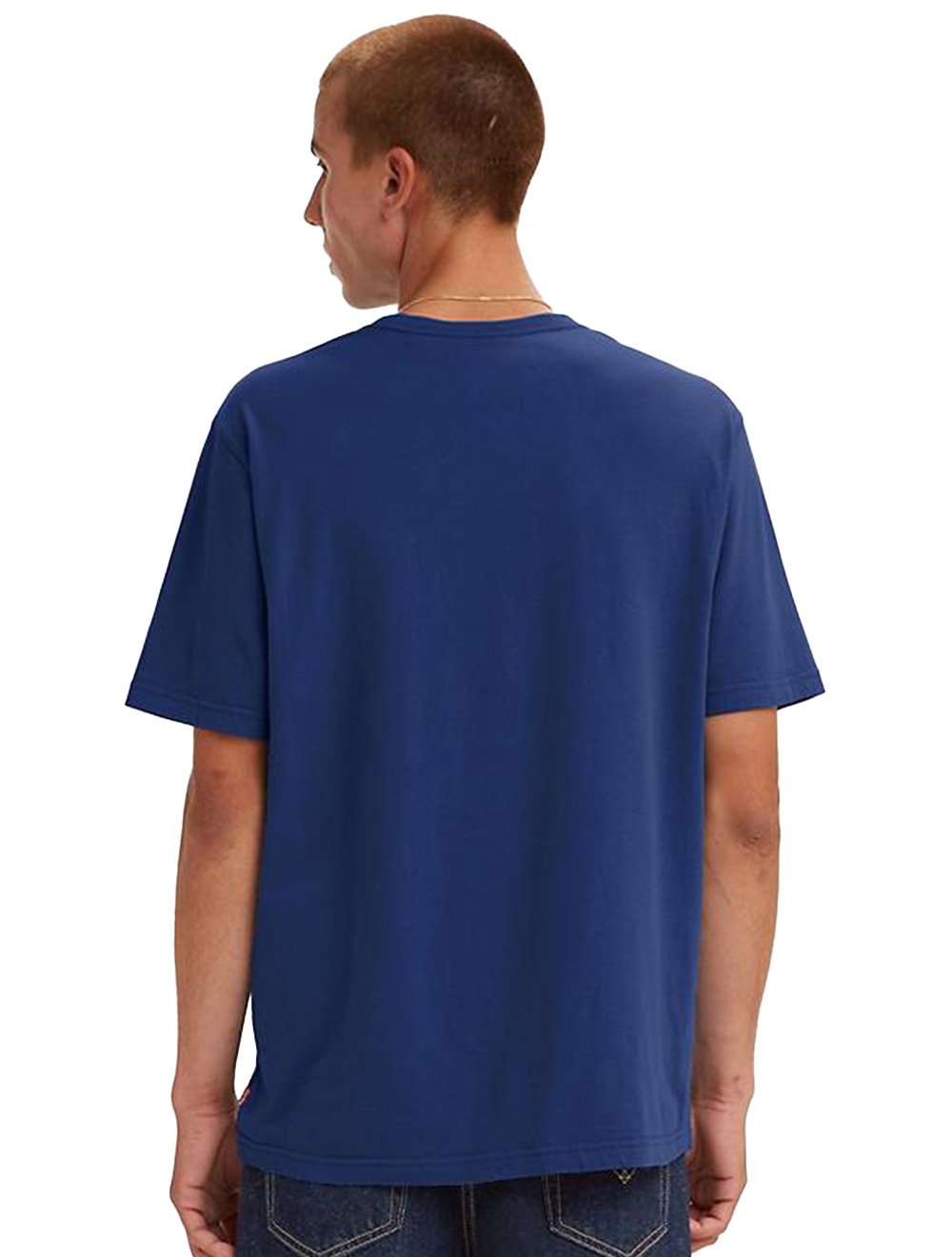 Camiseta Levis Masculina Relaxed SS Chest Logo Azul Escuro