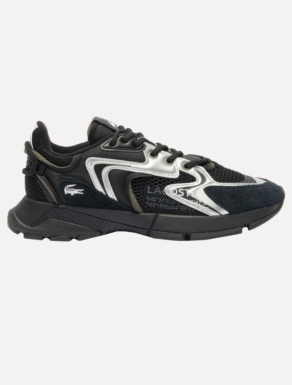 Tênis Lacoste Masculino L003 Neo Contrasted Textile Blk/Wht Preto