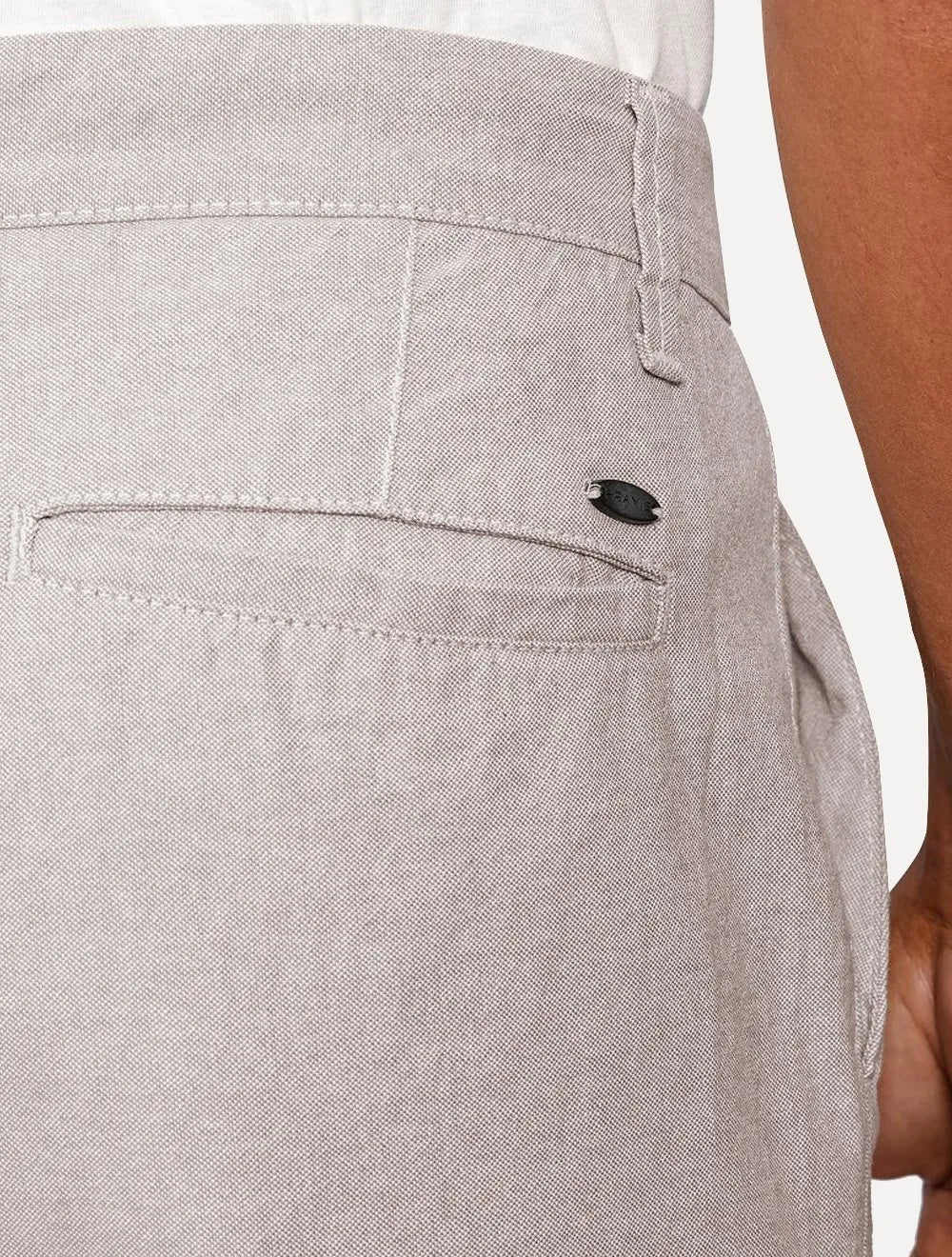 Bermuda Aramis Masculina Alfaiataria Textura Marrom Mescla