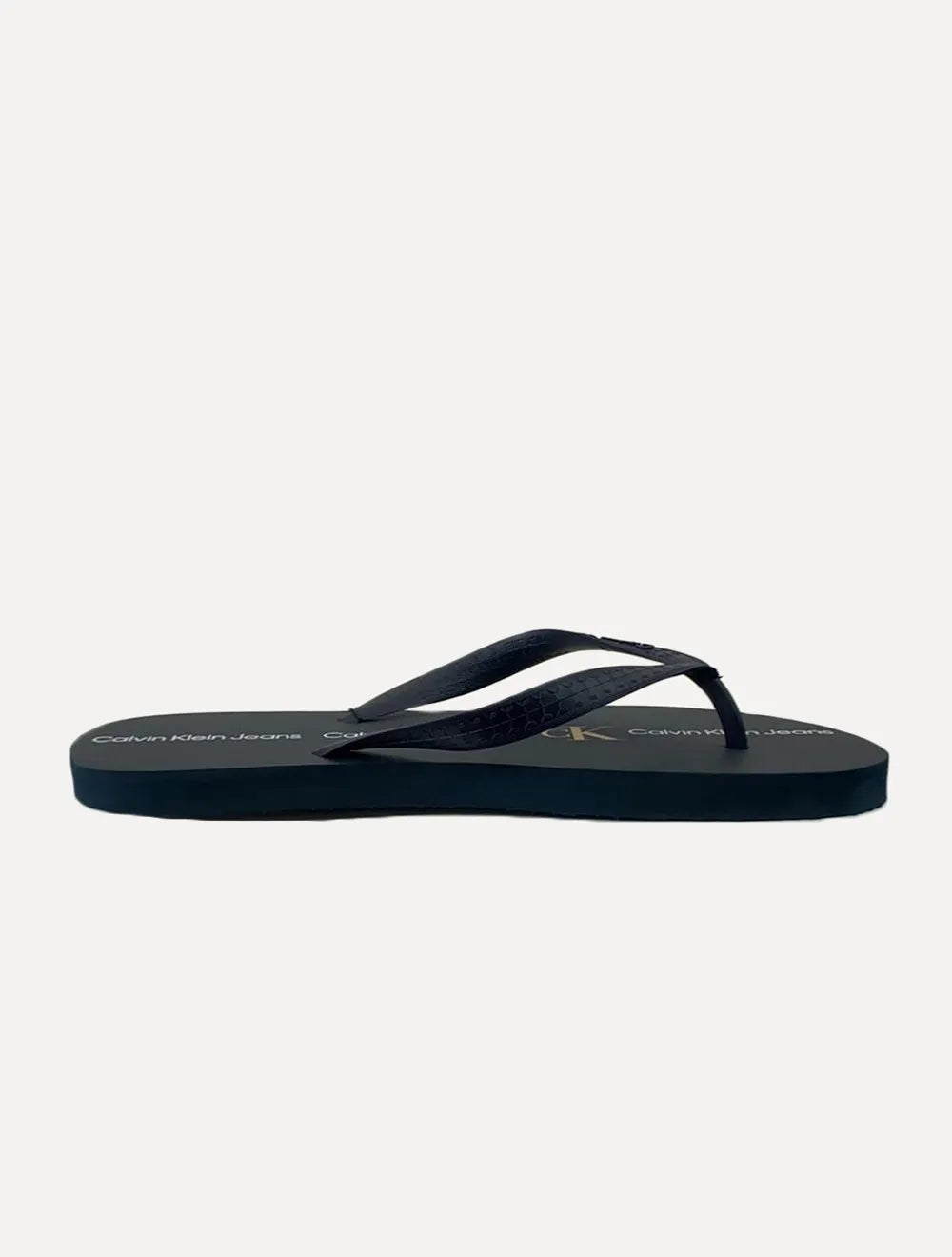 Chinelo Calvin Klein Jeans Logo Flow Azul Marinho