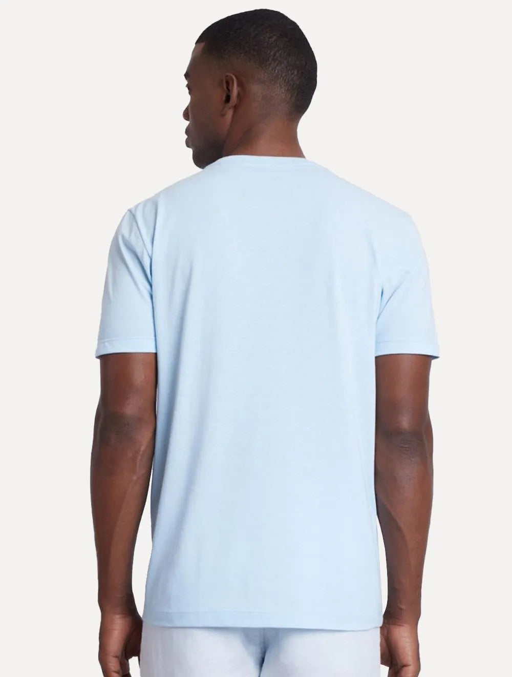 Camiseta Aramis Masculina Estampa Logo Rabisco Azul Claro