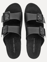 Chinelo Calvin Klein Jeans Slide Duas Fivelas Preto