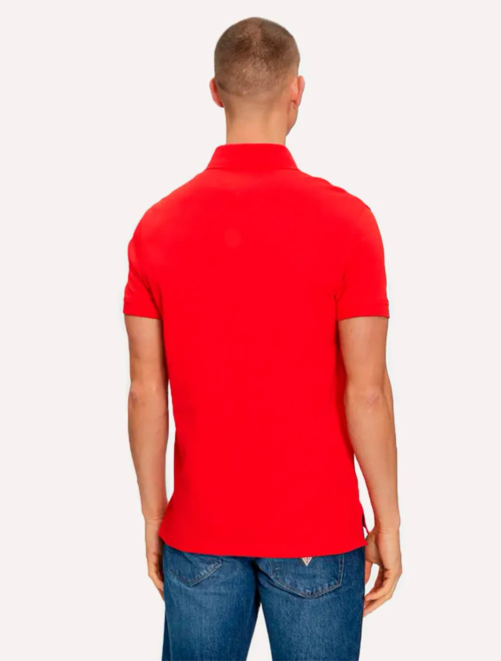 Polo Tommy Hilfiger Masculina Regular Piquet 1985 Vermelho Escarlate