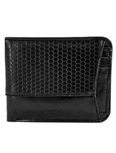 Carteira Nautica Masculina Couro Big Texture Logo Preta