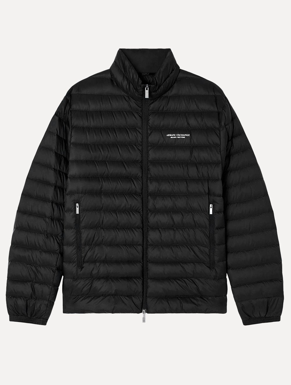 Jaqueta Armani Exchange Masculina Nylon Acolchoada Preta