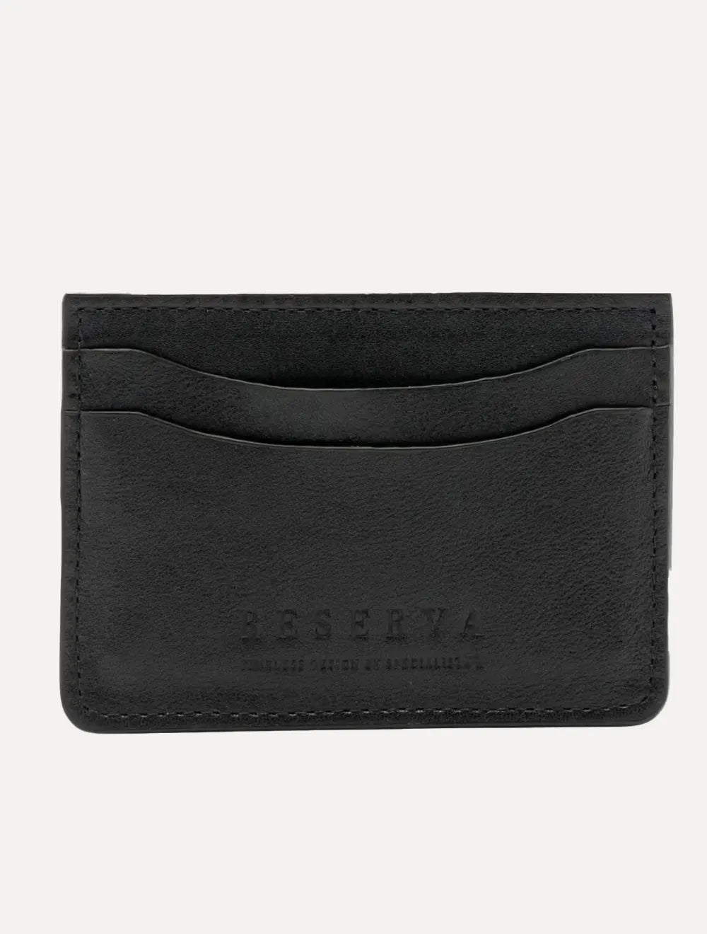 Carteira Reserva Masculina Porta-Cartão Couro Outlander Preto