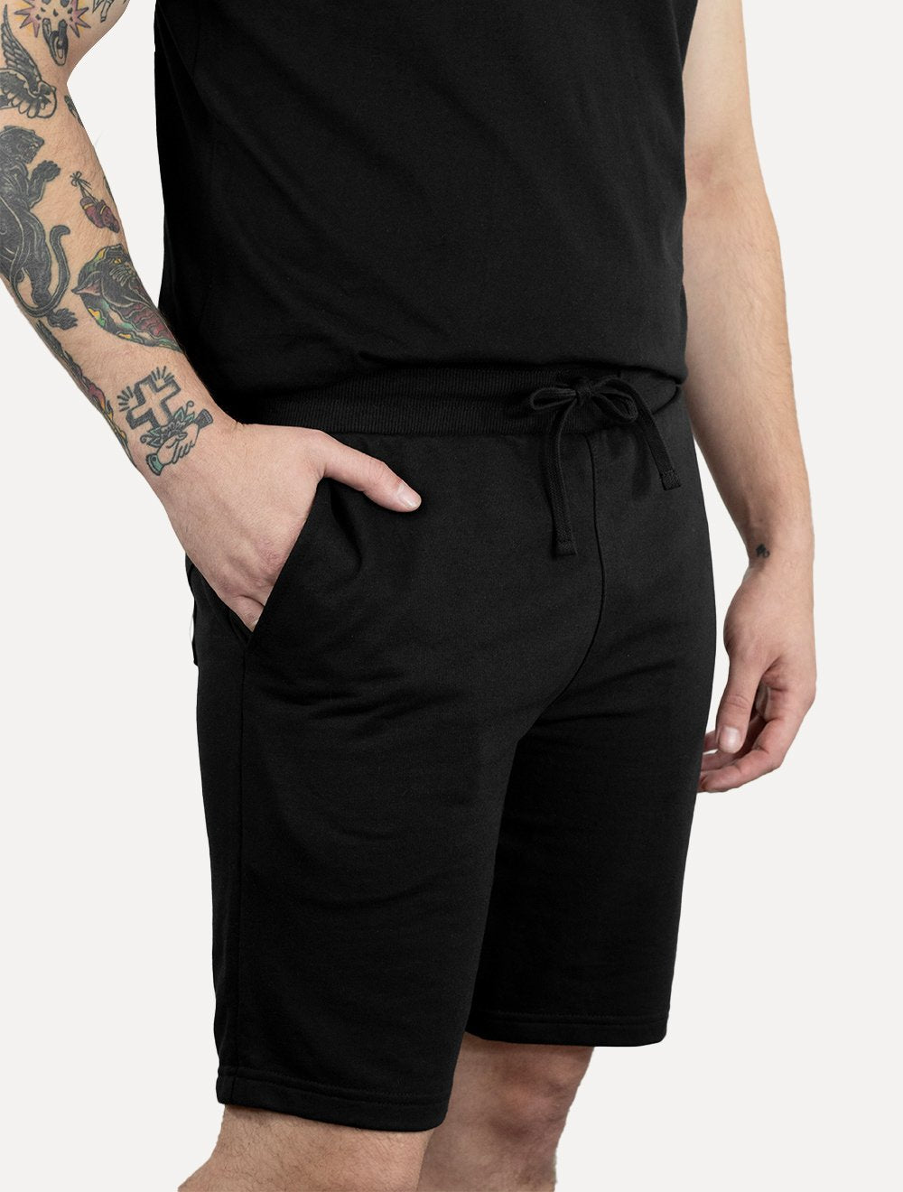 Bermuda John John Masculina Moletom Gray New Basic Preta