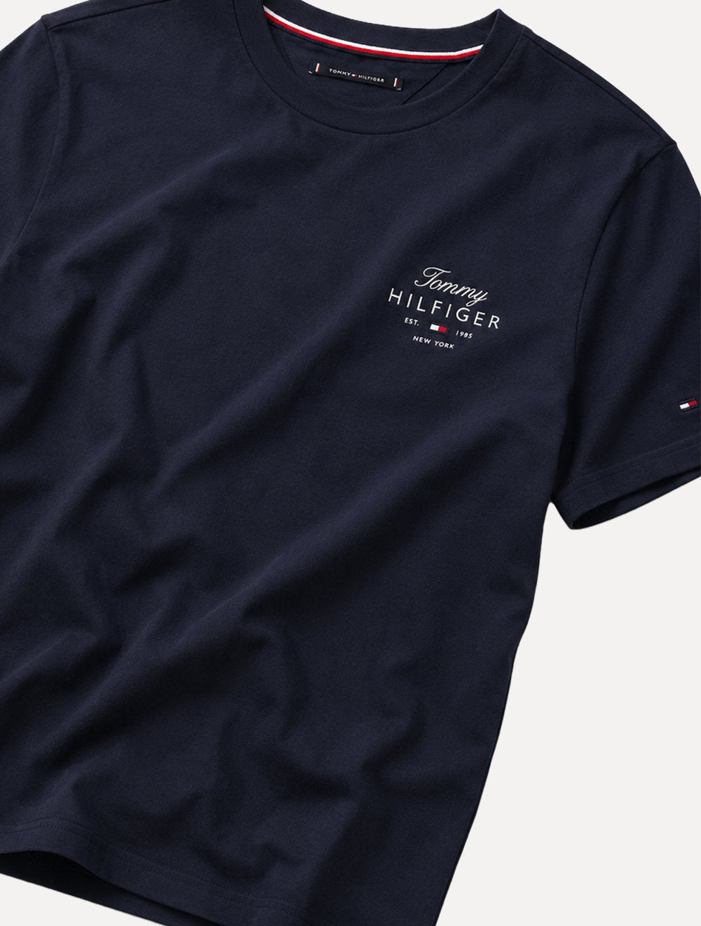 Camiseta Tommy Hilfiger Masculina Brand Love Signature Azul Marinho