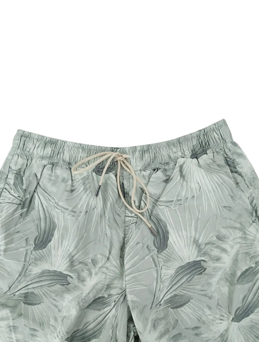 Short Dudalina Masculino D'Água Floral Cinza Claro