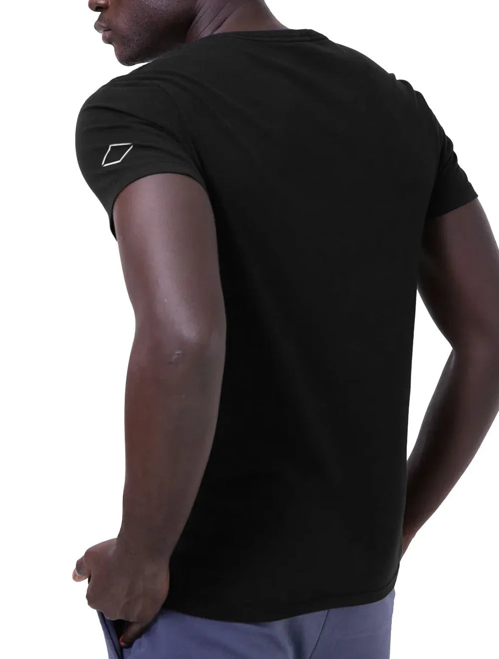 Camiseta Replay Masculina C-Neck Trademark Chess Preta