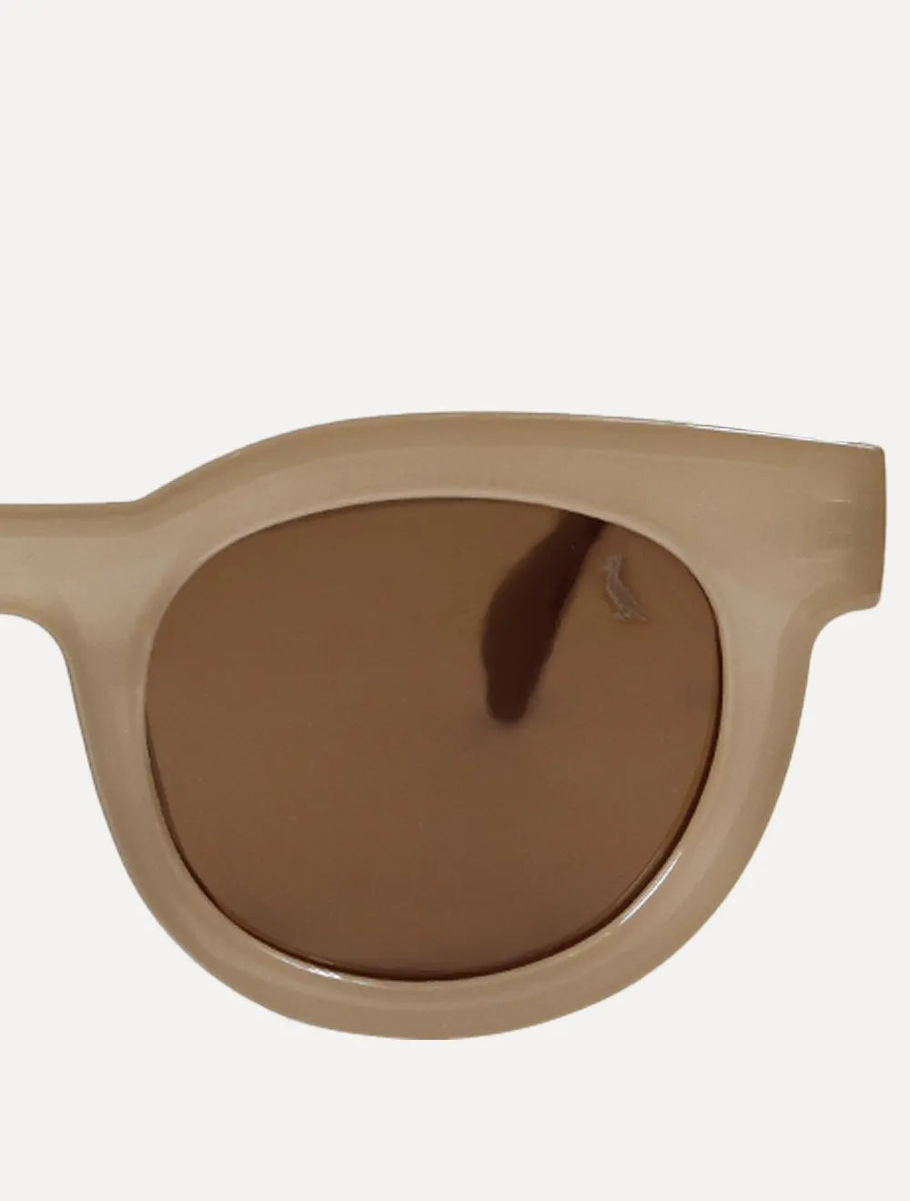 Óculos Reserva de Sol Masculino Round Cáqui Claro