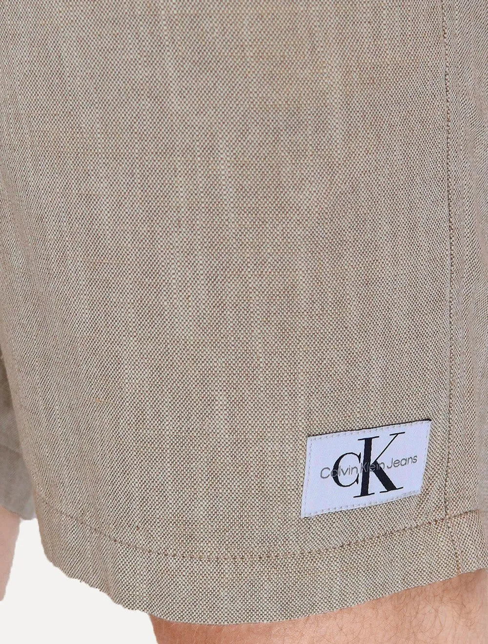 Bermuda Calvin Klein Jeans Masculina Chino Cotton Areia