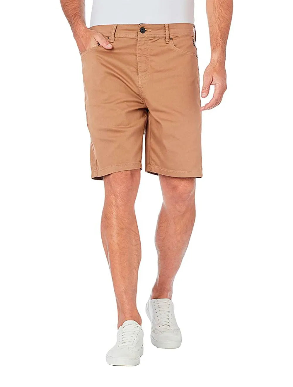 Bermuda Reserva Masculina Sarja Color Cáqui