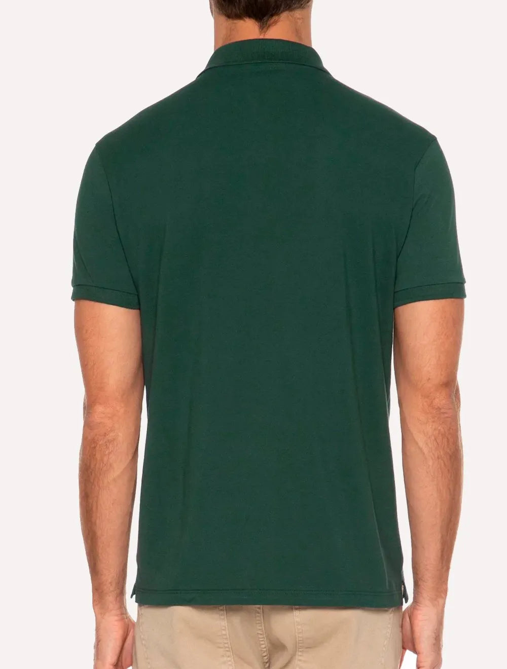 Polo Ellus Masculina Piquet Classic Easa Melange Verde Escuro