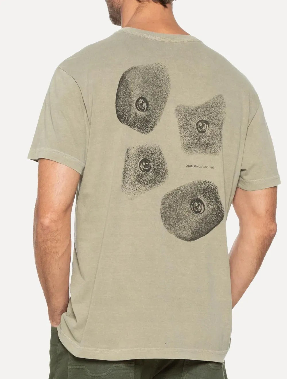 Camiseta Osklen Masculina Regular Stone Climbing Wall Verde