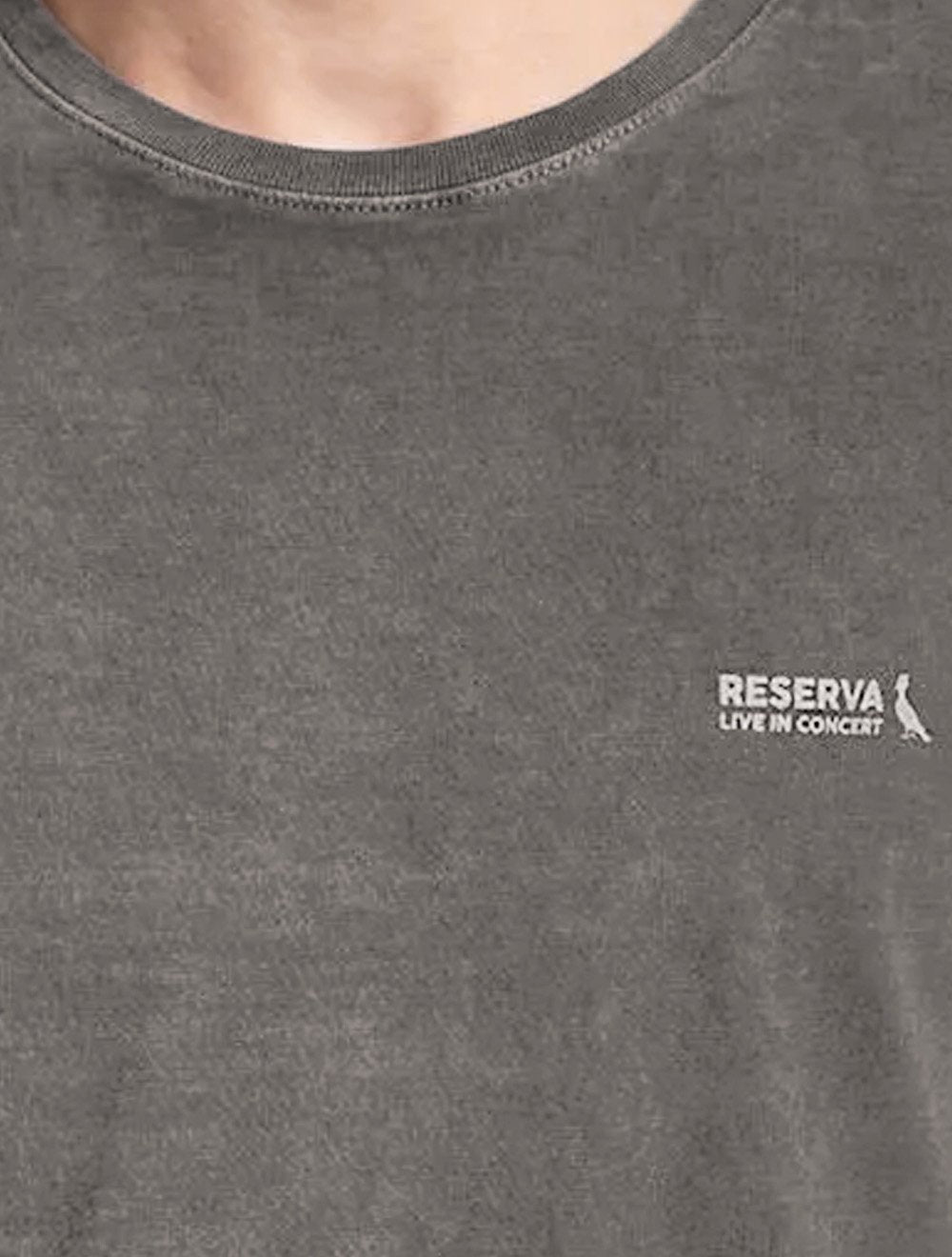 Camiseta Reserva Masculina Basic Live In Concert Estonada Chumbo
