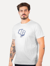 Camiseta Colcci Masculina Slim Splash Logo Branca