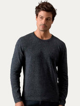 Suéter Calvin Klein Jeans Masculino Tricot Gola Careca com Logo Preto