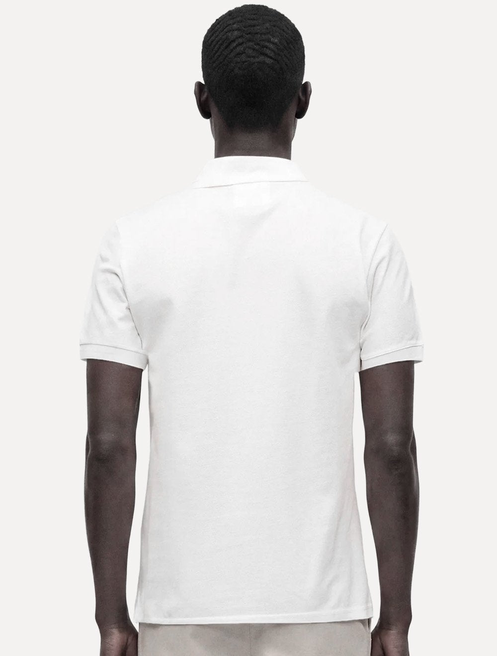 Polo Emporio Armani Masculina Piquet Essential Micro Águia Branca