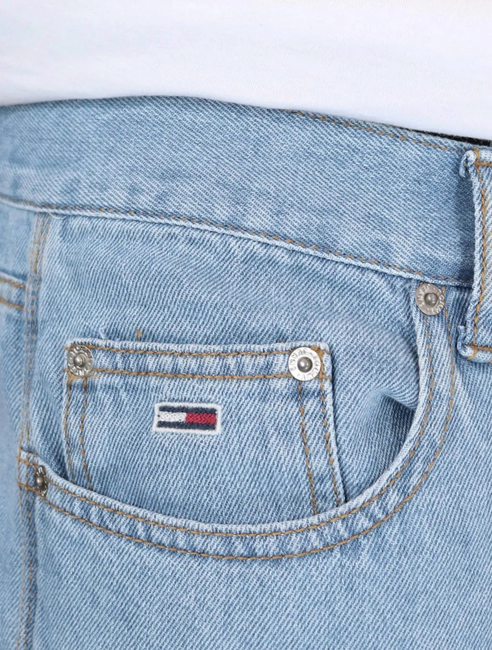 Calça Tommy Jeans Masculina Regular Straight Relaxed Jaimie Médio
