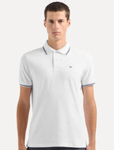 Polo Empório Armani Masculina Essential Friso Branca