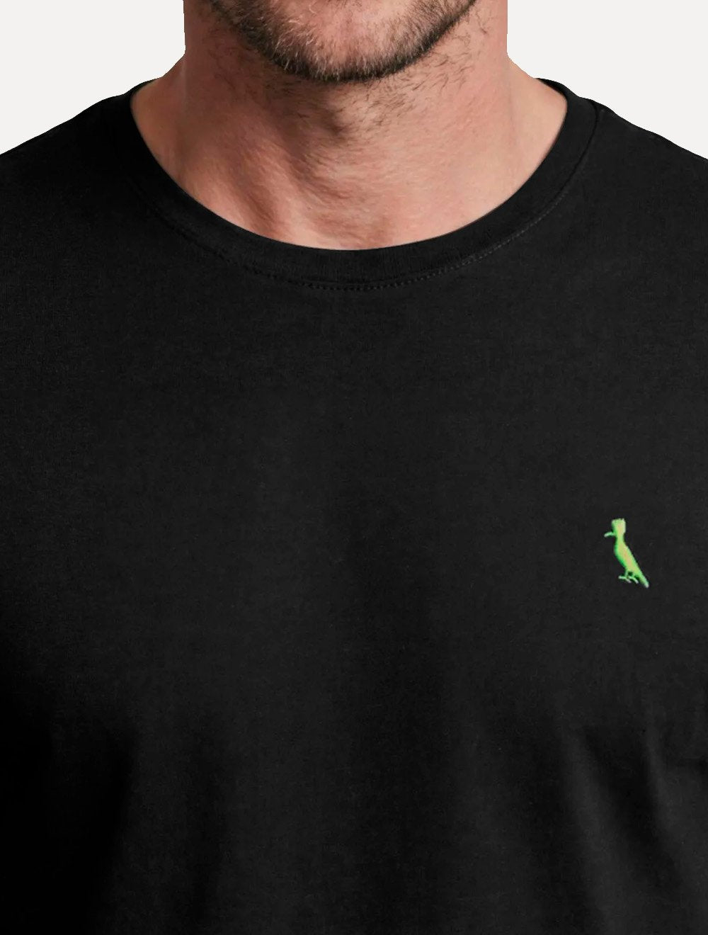 Camiseta Reserva Masculina Basic Green Woodpecker Preta