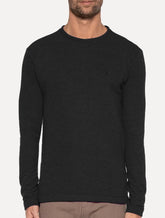 Moletom Reserva Masculino Moletinho Careca Logo Preto Mescla