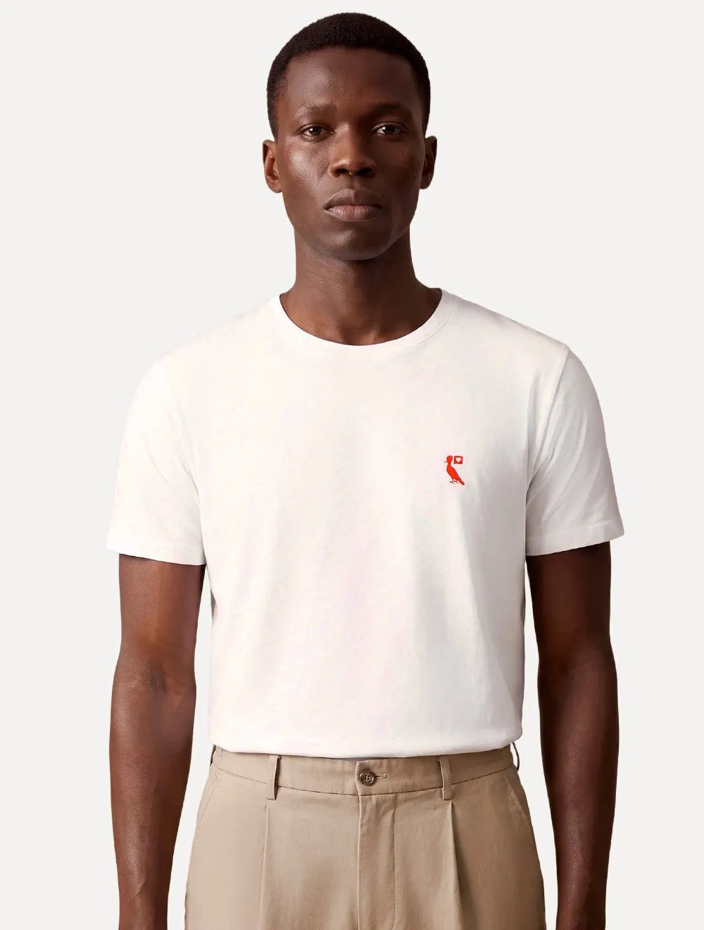 Camiseta Reserva Masculina Regular Notificação Off White