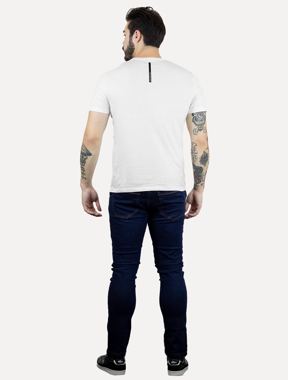 Camiseta Calvin Klein Jeans Masculina CK Gel Branca