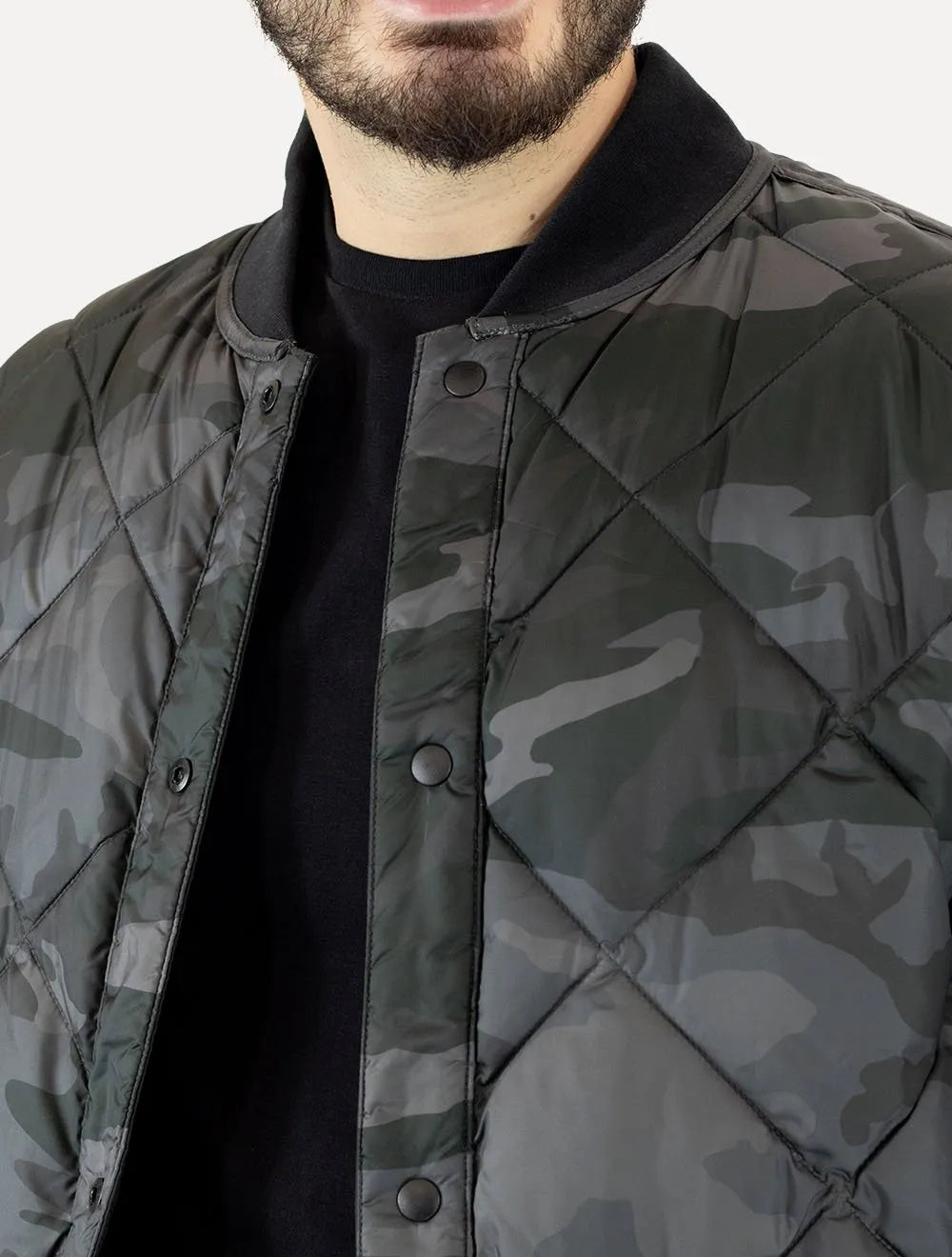 Jaqueta Calvin Klein Jeans Dupla Face Bomber Reversivel Preta