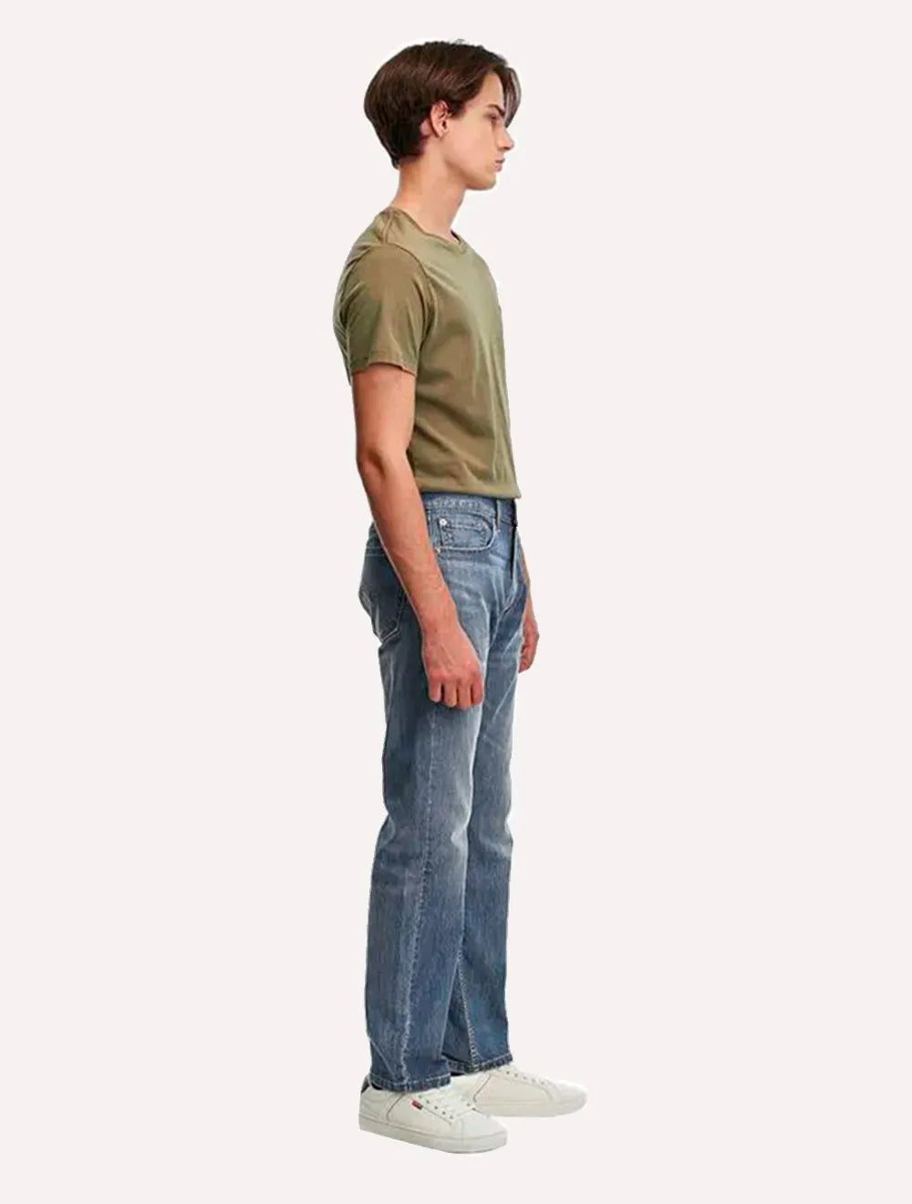 Calça Levis Jeans Masculina 505 Regular Light Blue Clara