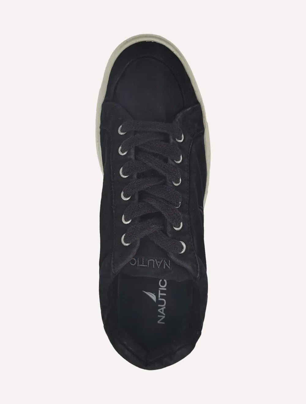 Tênis Nautica Masculino Texitil Logo Fanton Preto