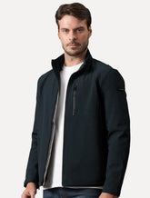 Jaqueta Calvin Klein Masculina Soft Shell Fur Azul Marinho