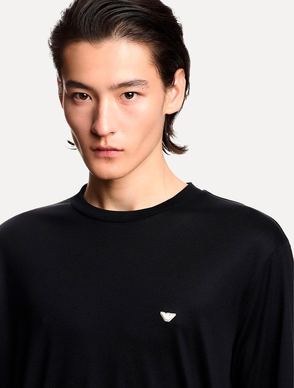 Camiseta Emporio Armani Masculina Essential Embroidery Logo Preta