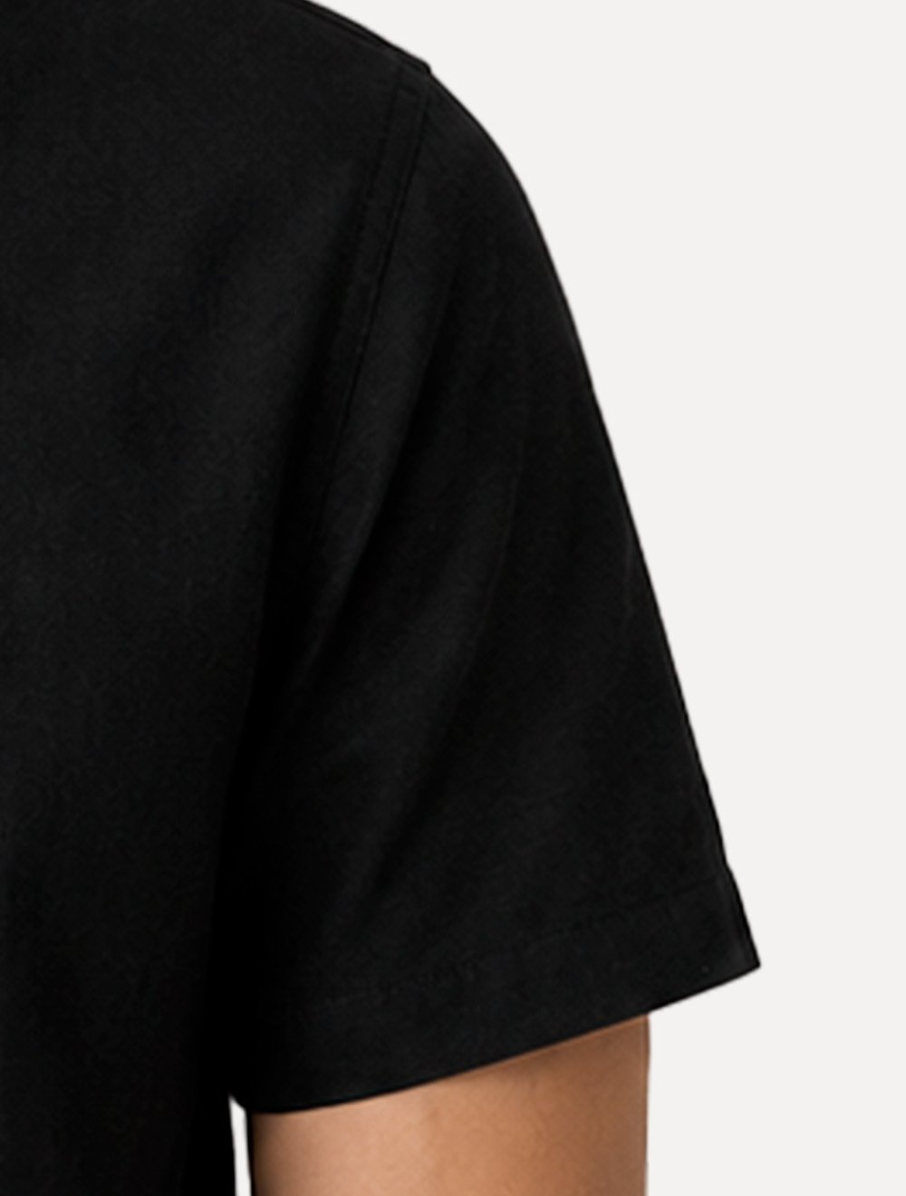 Camisa John John Masculina Regular Manga Curta Rustic Mono Logo Preta