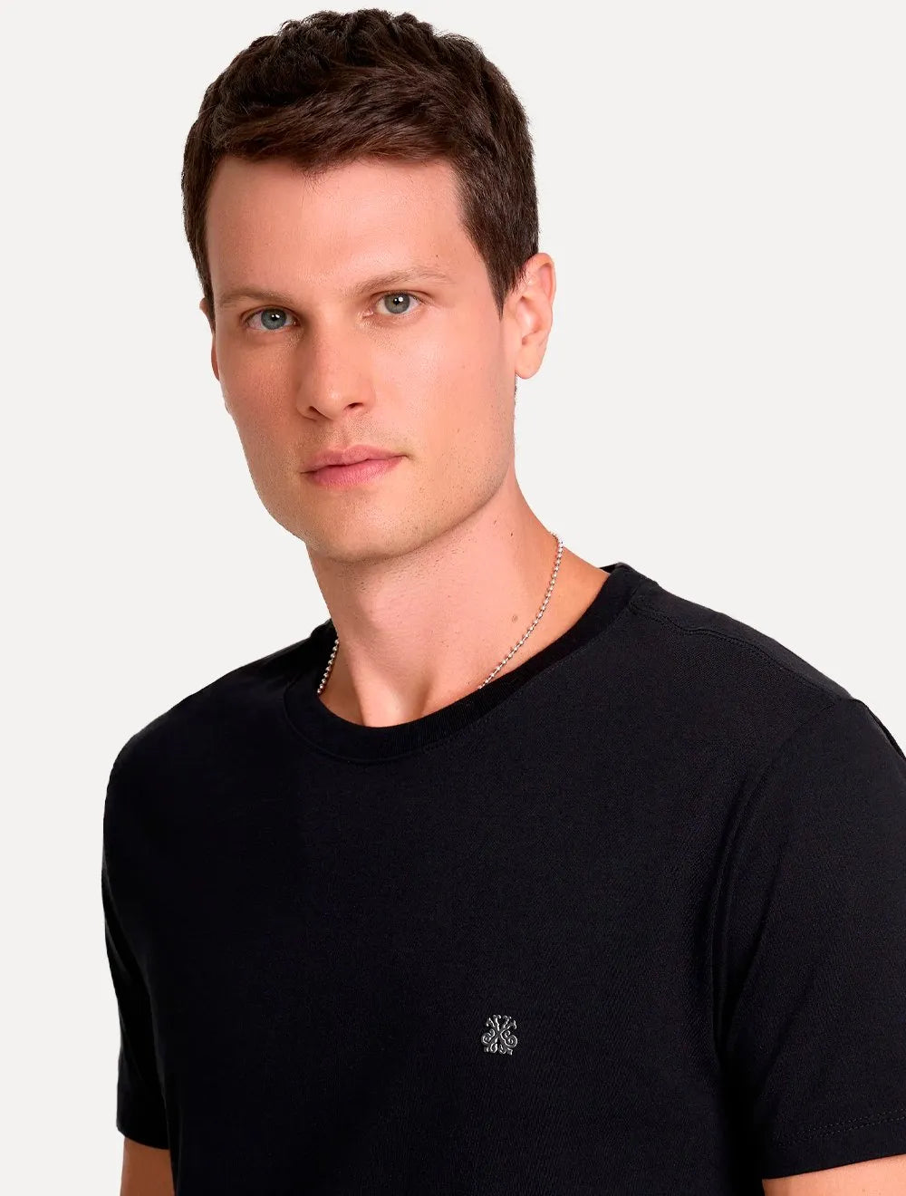 Camiseta John John Masculina Slim Fit One Black Preta