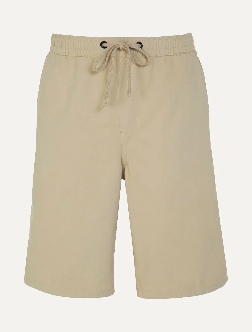 Bermuda Dudalina Masculina Sarja Elástico Algodão Cáqui Médio