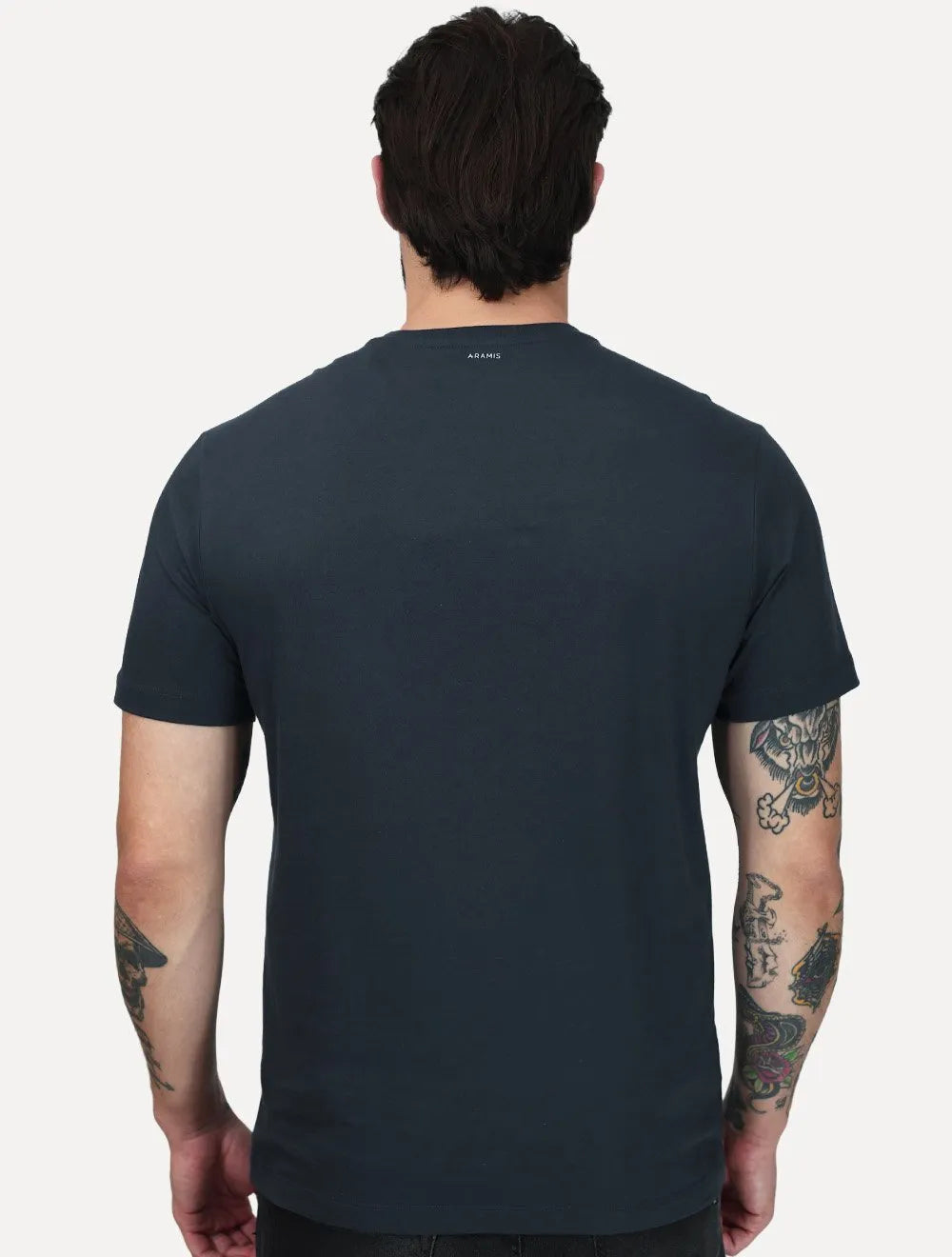 Camiseta Aramis Masculina Basica Mono Logo Surton Azul Marinho