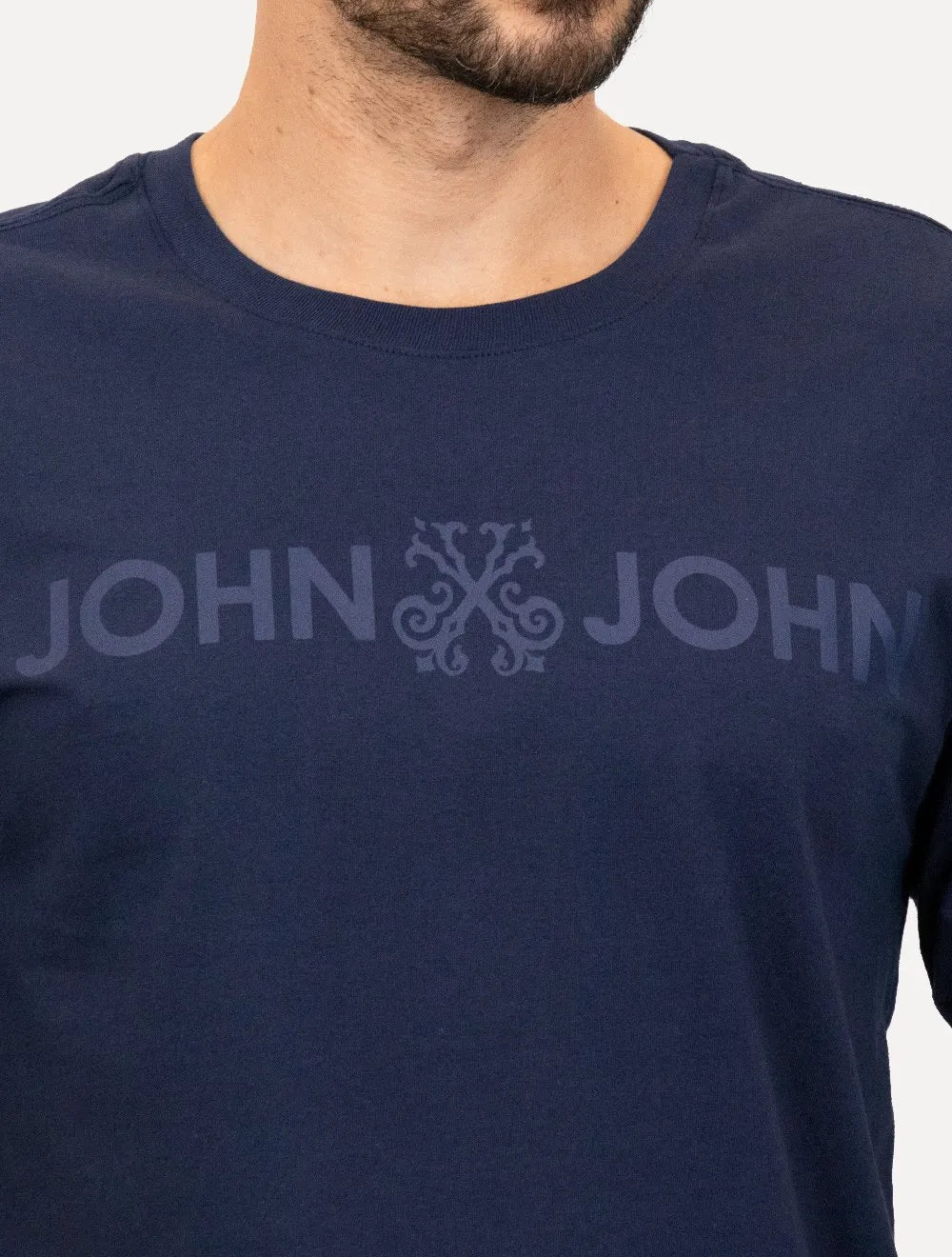 Camiseta John John Masculina JJ Logo Azul