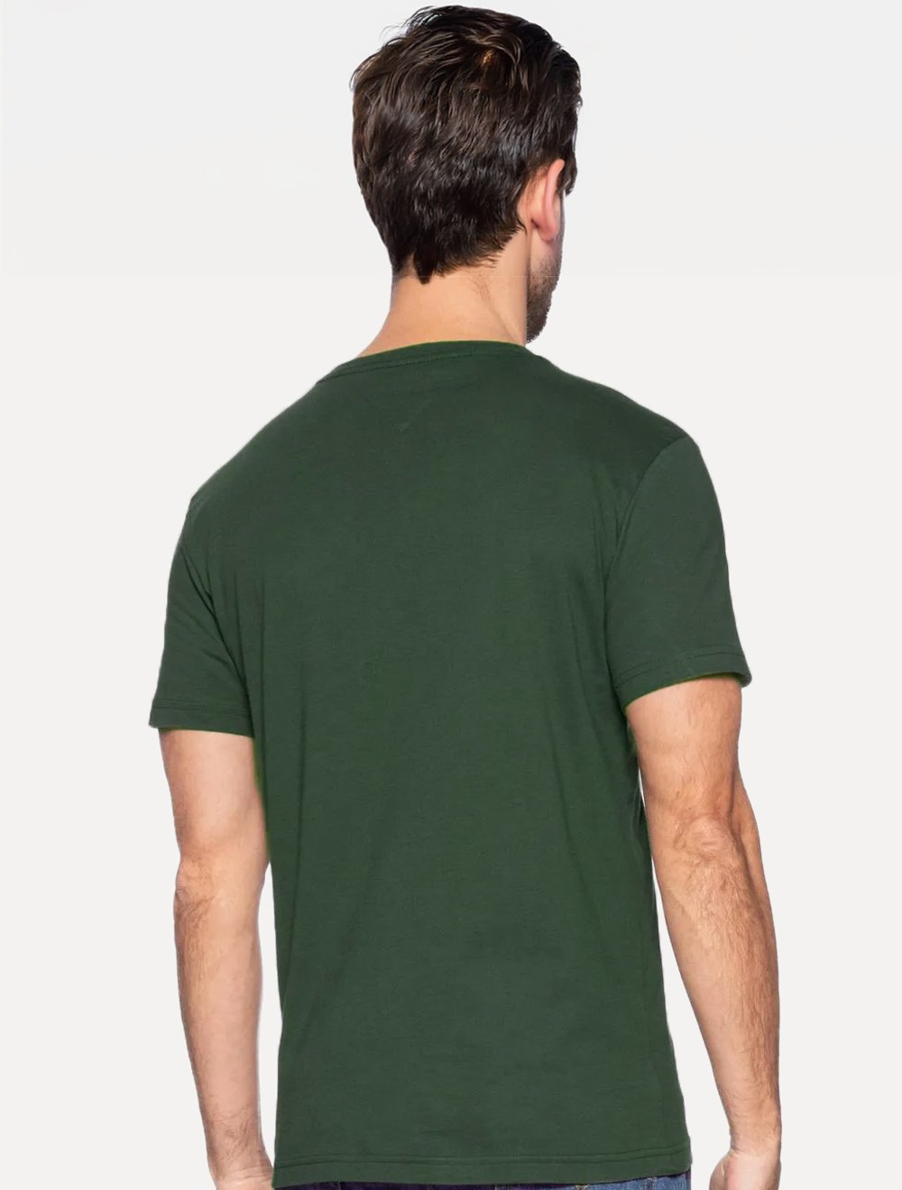 Camiseta Tommy Hilfiger Masculina Essential Cotton Verde Escuro
