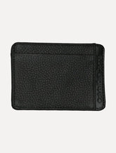 Carteira Calvin Klein Jeans Porta Cartão Couro Floater Vertical Logo Preta