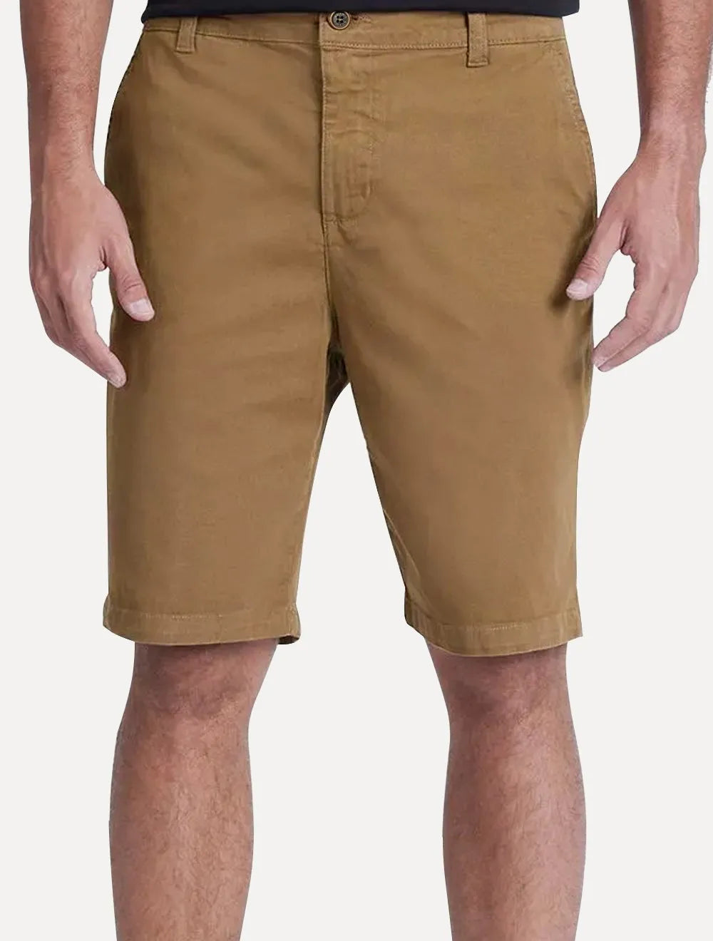 Bermuda Aramis Masculina Chino Color Basica Marrom Médio