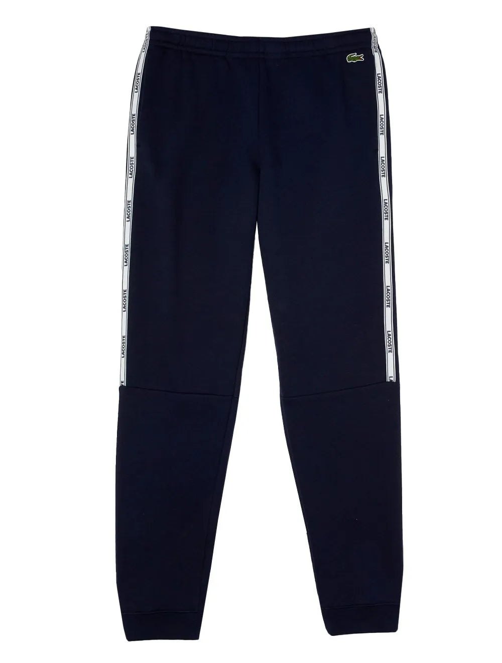 Calça Lacoste Moletom Masculina Side Sash Brand Recorte Azul Marinho