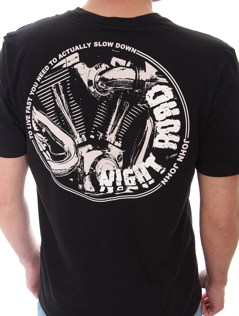 Camiseta John John Masculina Chest Motors Preta